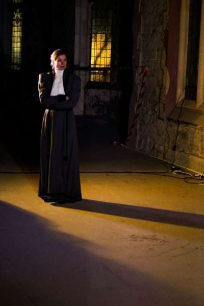 A cast member from the play Finding Mr Hart