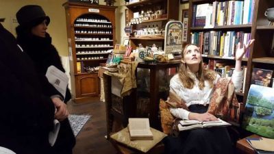 Interior of an old bookshop